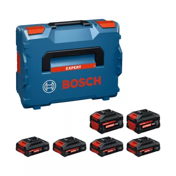   Bosch EXPERT 4xEXBA18V-40 + 2xEXBA18V-80 akkumulátor szett L-Boxx - ban