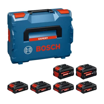   Bosch EXPERT 4xEXBA18V-40 + 2xEXBA18V-80 akkumulátor szett L-Boxx - ban (Regisztrációval akár extra értékes ajándék is elérhető!)