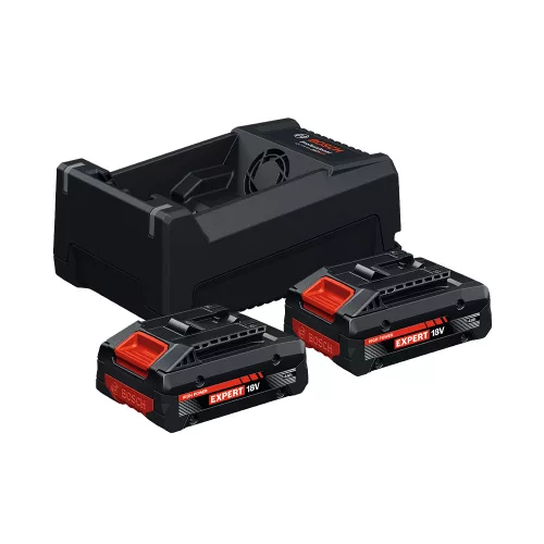 Bosch Akku szett (2x EXBA 18V-40, GAL 12V/18V-80) kartondobozban (Regisztrációval akár extra értékes ajándék is elérhető!)