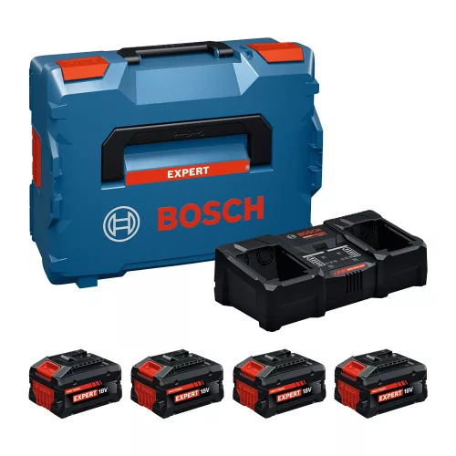 Bosch Akku szett (2x EXBA 18V-80, 2x EXBA 18V-55, EXAL 18V2-320) L-Boxx-ban