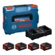 Bosch Akku szett (2x EXBA 18V-80, 2x EXBA 18V-55, EXAL 18V2-320) L-Boxx-ban (Regisztrációval akár extra értékes ajándék is elérhető!)