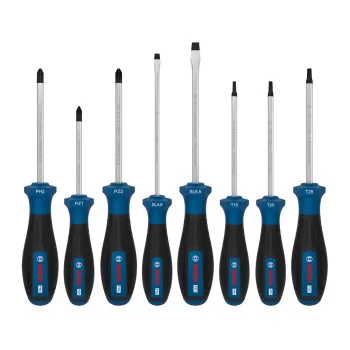 Bosch PRO Csavarhúzó készlet PH/PZ/SL/TX, 8 részes