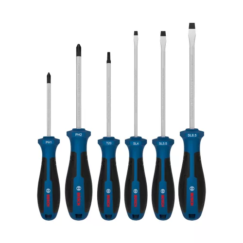 Bosch Line Csavarhúzó készlet PH/TX/SL, 6 részes