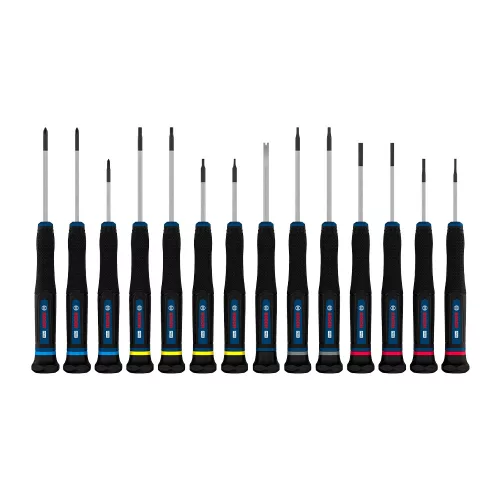 Bosch PRO precíziós csavarhúzó készlet PH/SL/TX/TH/H, 14 részes