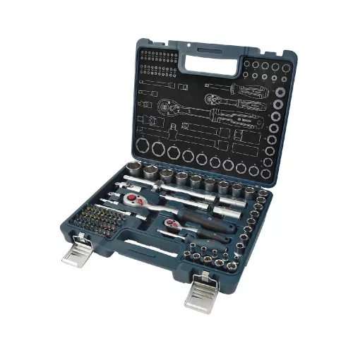 Bosch Line Racsnis készlet 1/4" + 1/2", 80 részes