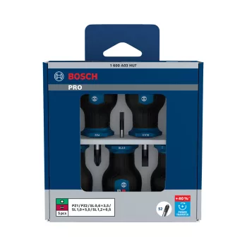 Bosch PRO marokcsavarhúzó PZ/SL készlet, 5 részes