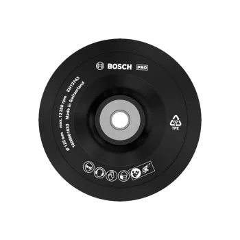   Bosch PRO alátéttányér / gumitányér, 125 mm, M14, puha (Regisztrációval akár extra értékes ajándék is elérhető!)
