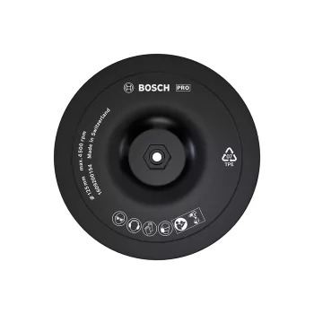   Bosch PRO alátéttányér / gumitányér, 125x8 mm, tépőzáras (Regisztrációval akár extra értékes ajándék is elérhető!)