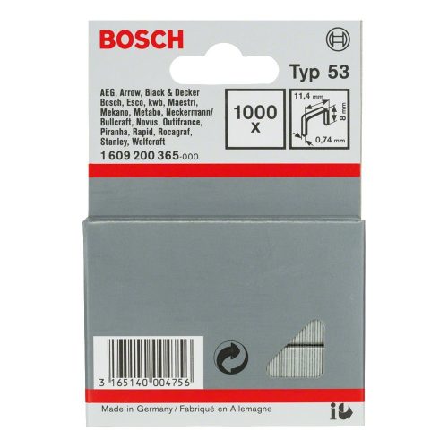 Bosch finomhuzal tuzokapocs Type 53 8mm 1000db