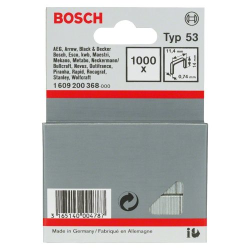 Bosch finomhuzal tuzokapocs Type 53 14mm 1000db