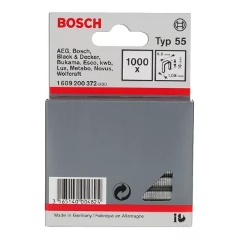   Bosch keskenyhátú tűzőkapocs Type 55, 16mm 1000db (Regisztrációval akár extra értékes ajándék is elérhető!)