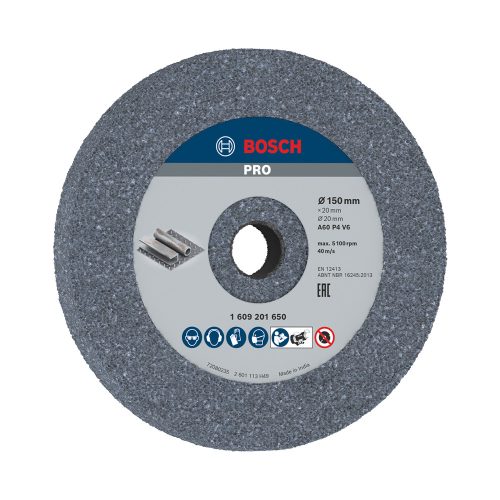 Bosch PRO Metal csiszolókorong, 150x20x20 mm, szemcseméret: G60, fémhez