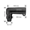Bosch WBK 43 sarokfúrófej fúrókalapácsokhoz (Regisztrációval akár extra értékes ajándék is elérhető!)