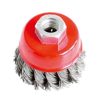   Extol Craft sodrott drótcsiszoló fazékkefe sarokcsiszolóhoz M14+2mm 65mm