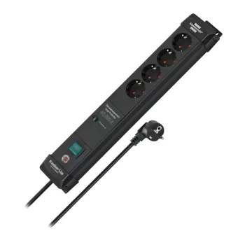   Brennenstuhl Premium-Line 60.000A túlfeszültség-védelmi aljzatszalag 4-szeres fekete 1,8m 3G1,5
