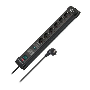   Brennenstuhl Premium-Line túlfeszültség védelem 26000A 6 dugaszhelyes fekete 1,8 m 3G1,5