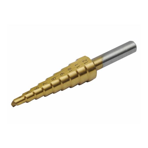 Extol Craft lépcsős fémfúró, 9 lépcsős; (4-12mm, 1mm lépcsők), befogás: 10mm, max. 4mm vastag any