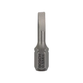   Bosch Egyenes hornyú extra kemény bitfej S0,5 x 4,0 x 25 mm - 3 db/cs