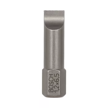   Bosch Egyenes hornyú extra kemény bitfej S1.2 x 6,5 x 25 mm - 25 db/cs
