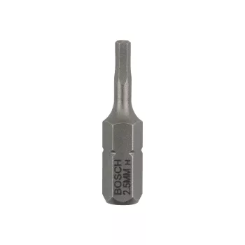   Bosch Hatszögletű extra kemény bitfej HEX2,5 x 25 mm - 3 db/cs (Regisztrációval akár extra értékes ajándék is elérhető!)