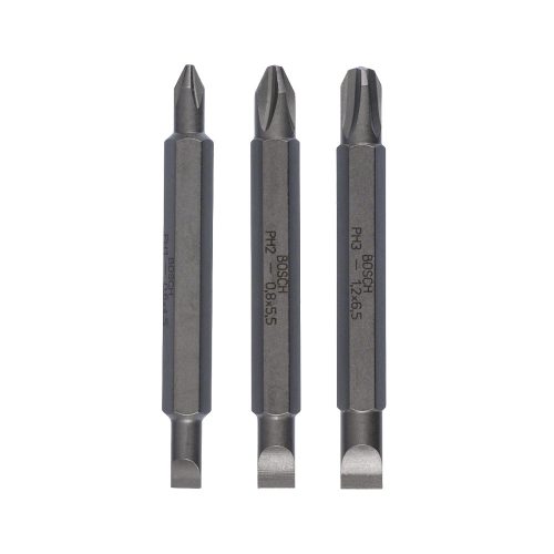 Bosch extra kemény kétvégű bithegy PH1 - S0,6 X 4,5 , PH2 - S08 x 5,5 , PH3 - S1,2 x 6,5 x 60mm,
