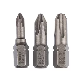   Bosch Phillips extra kemény bitfej PH1, PH2, PH3 x 25 mm - 3 részes (Regisztrációval akár extra értékes ajándék is elérhető!)