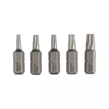   Bosch Torx extra kemény bitfej T10, T15, T20, T30 x 25 mm - 5 db/cs (Regisztrációval akár extra értékes ajándék is elérhető!)