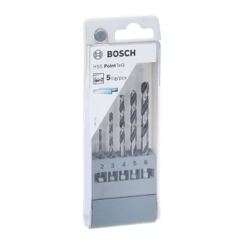   Bosch HSS PointTeQ DIN 338 fémfúrószár készlet 1/4" Bit befogással 2-6mm 5 részes