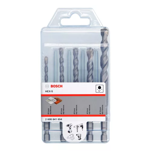 Bosch CYL-3 kétélű betonfúró készlet 5, 5,5 , 6, 7, 8 mm - 5 részes