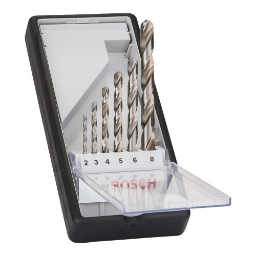 Bosch PRO Metal HSS-G fémfúró készlet, 6 részes, csigafúró, 2,3,4,5,6,8 mm