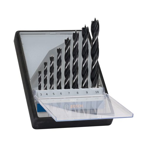 Bosch PRO fa spirálfúró készlet központosított , 8 részes, 3,4,5,6,7,8,9,10 mm