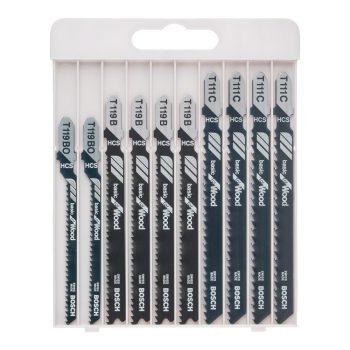 Bosch 10 részes dekopír fűrészlap készlet fához