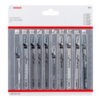   Bosch 10 részes dekopír fűrészlap készlet fához precíziós