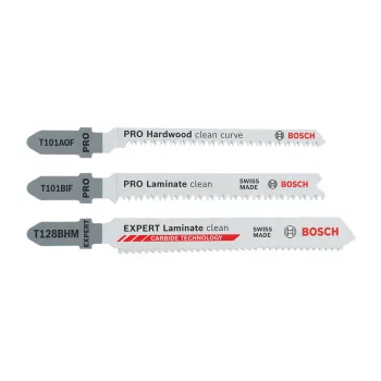   Bosch PRO Dekopírfűrészlap Laminált készlet T101BIF + T101AOF + T128BHM - (14+1 db)