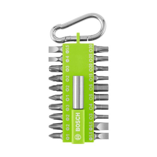 Bosch extra kemény bithegy vegyes készlet neonzöld, 21 részes