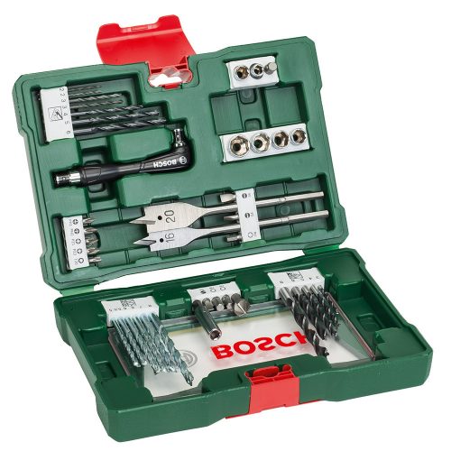 Bosch 41 részes V-line tartozékkészlet sarokcsavarozóval