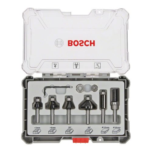 Bosch 6 részes él- és profilmaró készlet