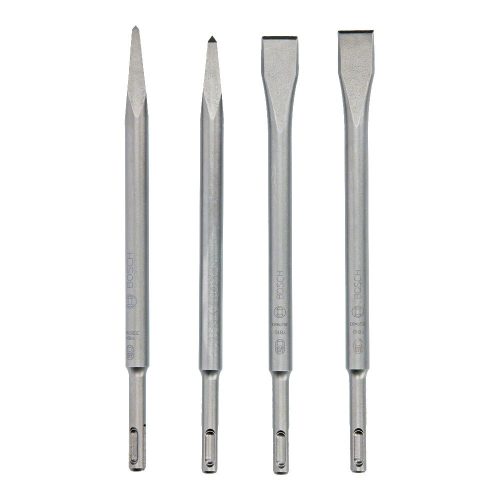 Bosch PRO SDS-Plus 4C vésőkészlet, 4 részes, 2 hegyes, 2 lapos, falazat és betonhoz