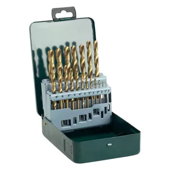   Bosch 19 részes titanium fém fúrószár készlet fémkazettában