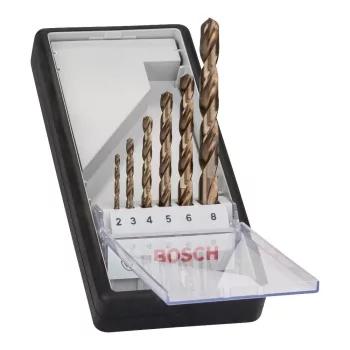   Bosch PRO HSS-G Co fémfúrószár készlet hengeres befogással 2-8mm 6 részes