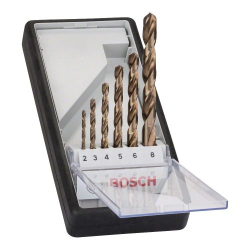 Bosch PRO Cobalt fémfúró készlet HSS-Co, inoxhoz, 6 részes, 2,3,4,5,6,8 mm