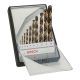 Bosch PRO Cobalt fémfúró készlet HSS-Co, inoxhoz, 10 részes, 1-10 mm - ig