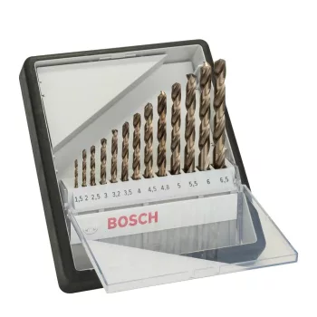   Bosch PRO HSS-G Co fémfúrószár készlet hengeres befogással 1,5-6,5mm 13 részes