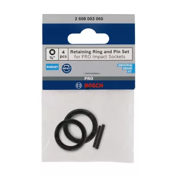   Bosch PRO Biztosítógyűrű és tüske gépi dugókulcsokhoz 3/8"