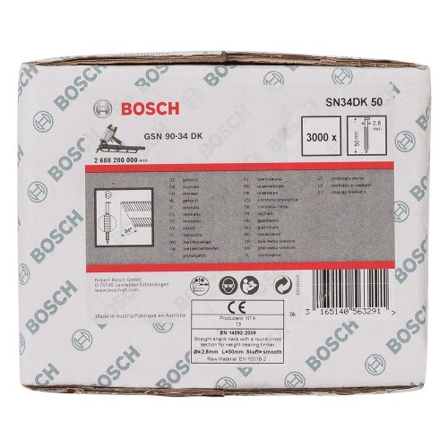 Bosch D-fejű szalagszeg SN34DK 50 3000db