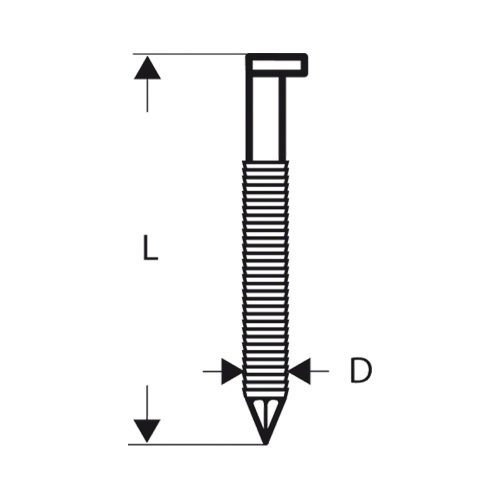 Bosch D-fejű szalagszeg SN34DK 90R, 2500 db