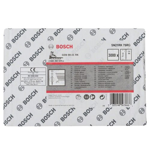 Bosch kerekfejű szalagszeg SN21RK 75RG 3000db