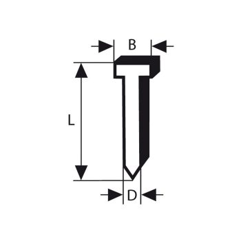 Bosch Süllyesztettfejű szeg SK64 25G, 2500 db
