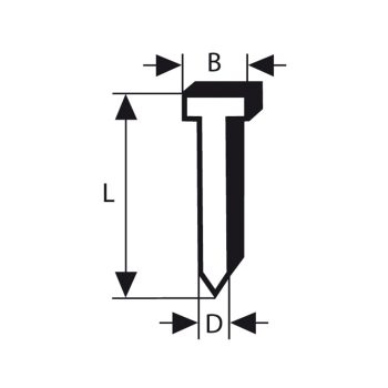 Bosch Süllyesztettfejű szeg SK64 63G, 2500 db