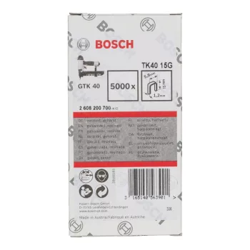 Bosch keskenyhátú kapocs TK40 15G 5000db